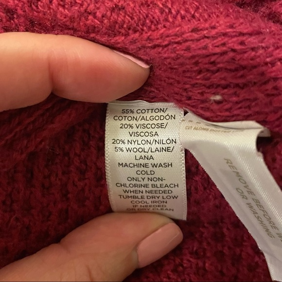 LOFT Cable Shoulder Sweater - Picture 7 of 9